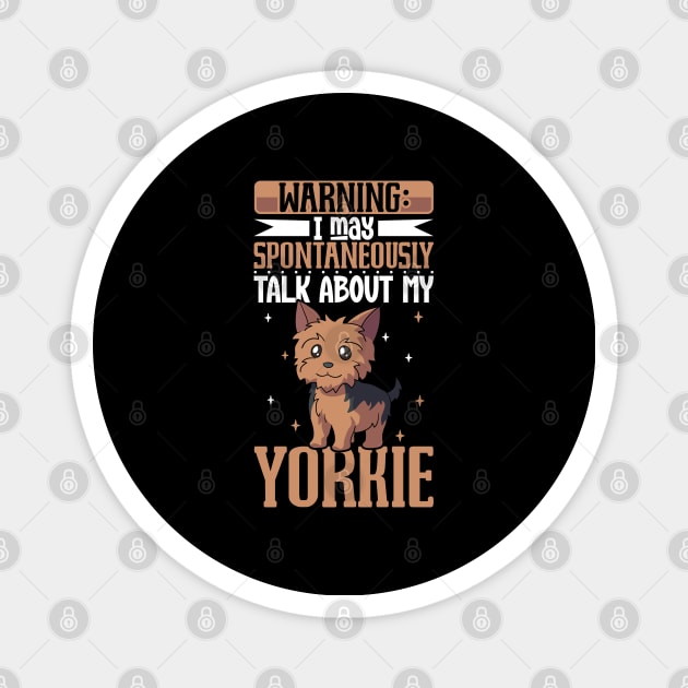 Yorkshire Terrier lover Magnet by Modern Medieval Design